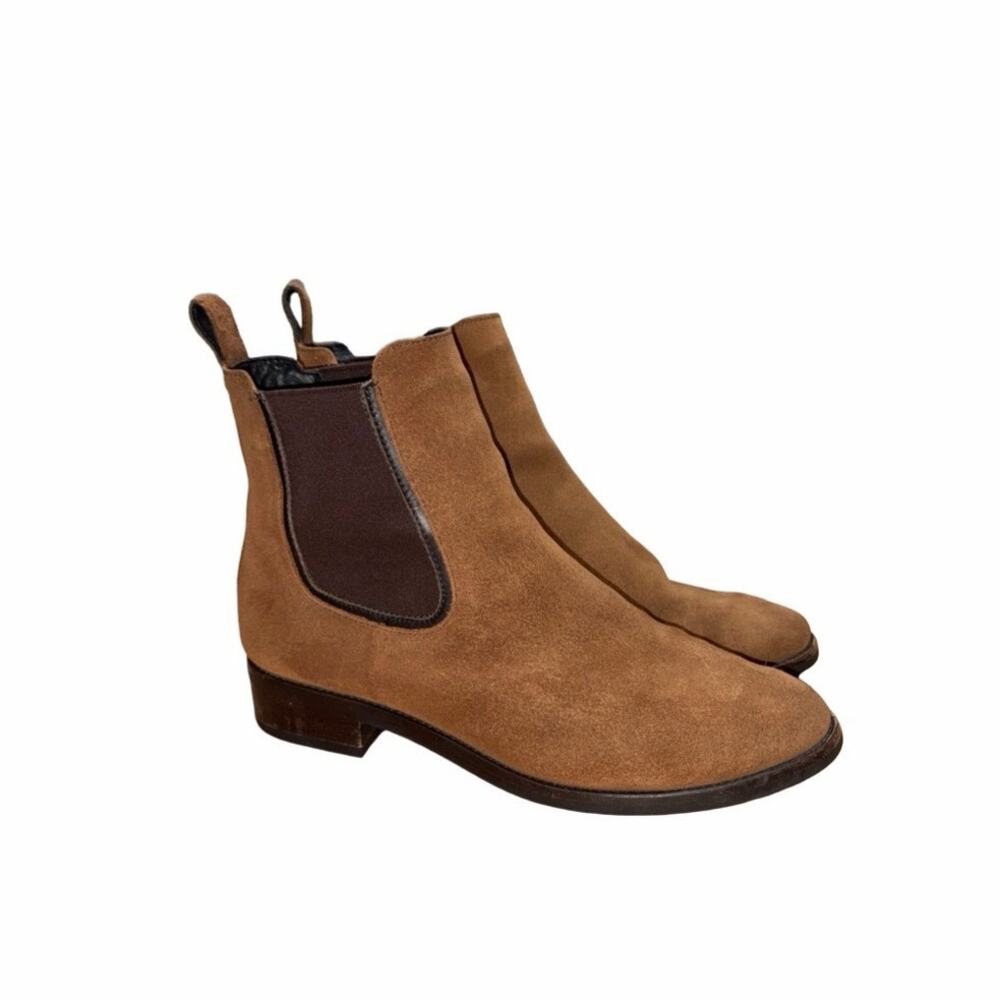 Thursday Boot Co. Duchess Cognac Suede Chelsea Boots Size: US 9 Women's